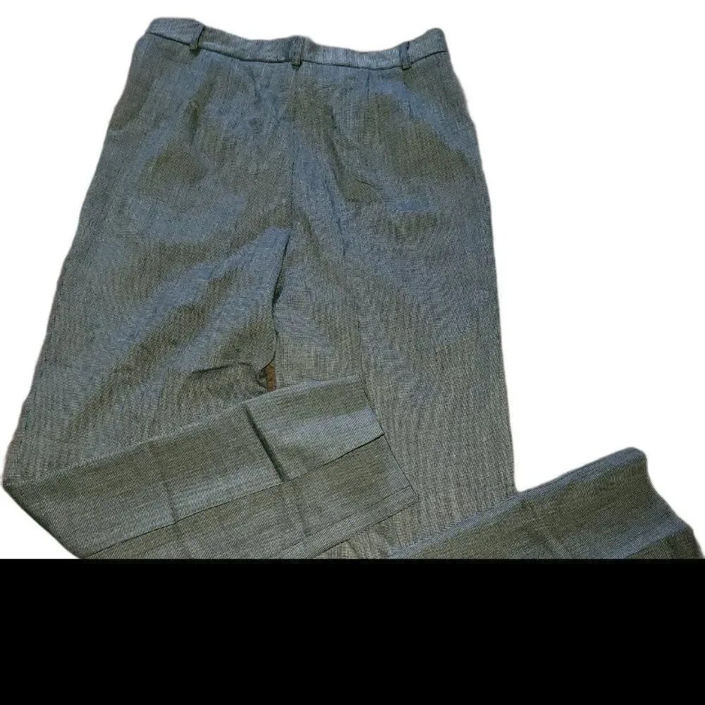 women rafaella dress pant size 12 gray with black